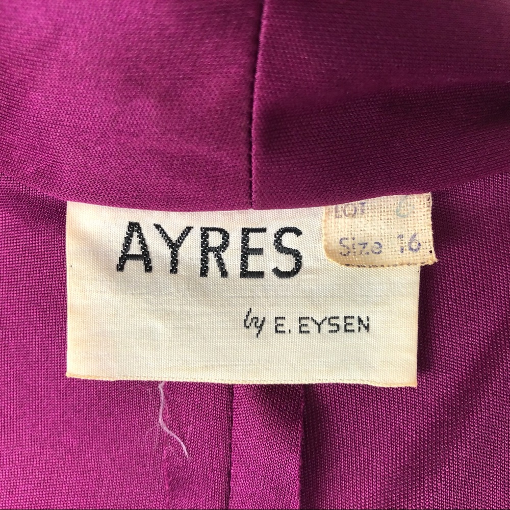 VINTAGE | Ayres by E. Eysen Crochet Wrap Dress - Picture 14 of 14